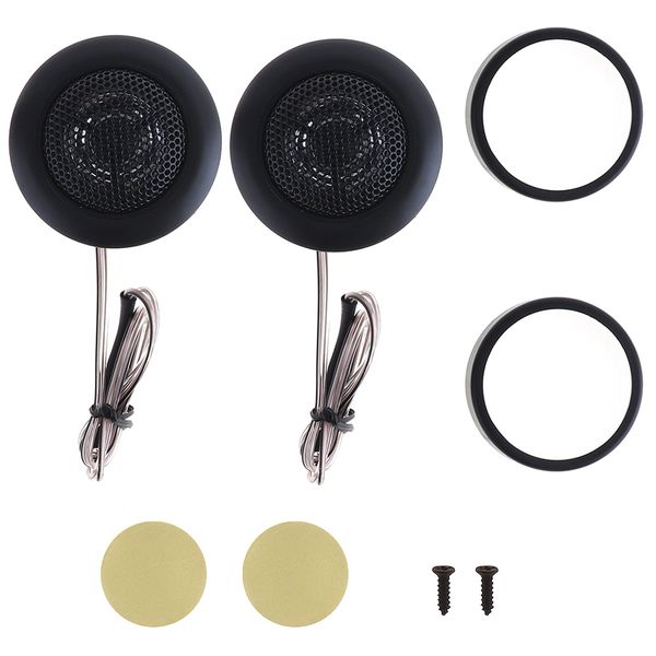2Pcs Black 800W Yh-120 Car Horn Car Stereo Treble Speaker For Cars