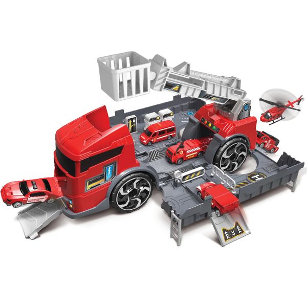 Toy Firetruck Car Play Set 6 cars for Boys 3-7 Years
