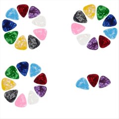A 30Pcs Guitar Picks Plectrums Celluloid Guitar Picks