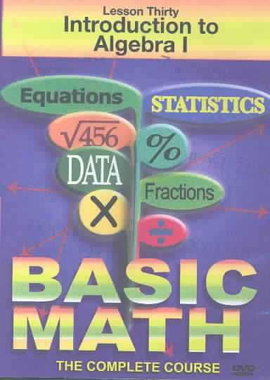 Basic Math:Introduction to Algebra I - (Region 1 Import DVD)