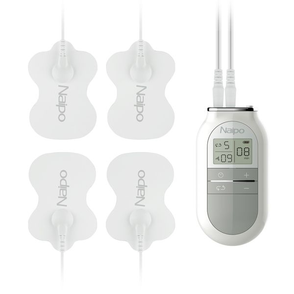 Naipo Tens Electronic Pulse Massager with 4 Electronic Pads &amp; 5 Modes