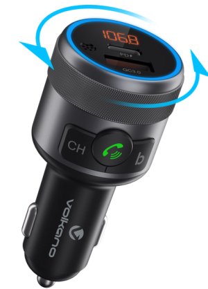 Volkano Bluetooth Hands-Free Car Kit - Wireless Speakerphone &amp; Car Mount