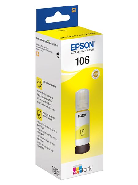 Epson 106 Ecotank Yellow Ink Bottle (70ml)