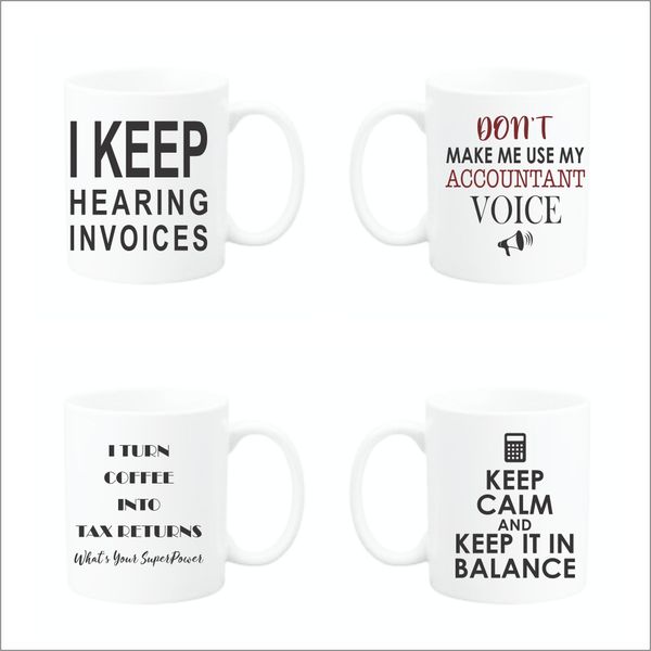 Accountant Gift Coffee Mug Set