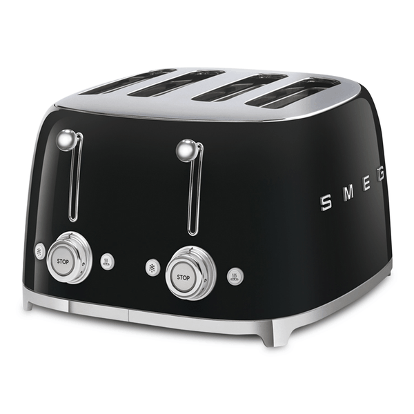 Smeg 4 Slice Black 50's Retro Style Toaster