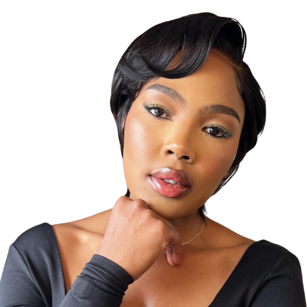 Straight Peruvian Glueless Pixie Wig (4×4 closure)
