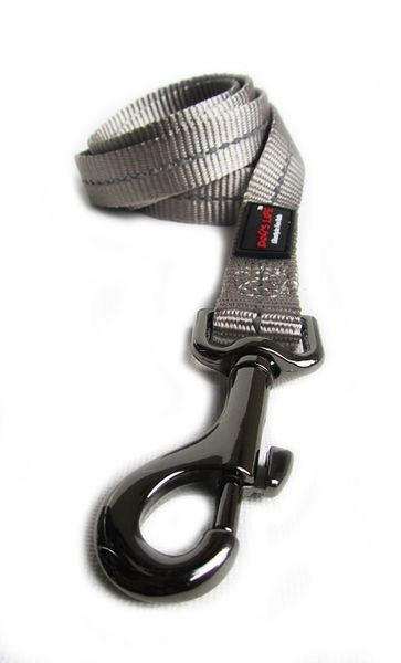 Dogs Life - Reflective Supersoft Webbing Leash - Grey - Extra-Large
