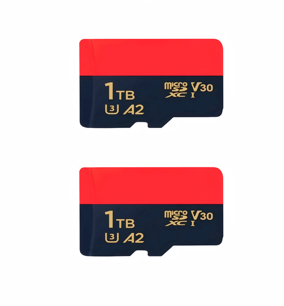 2-Pack 1TB SD Card Class 10 for Cameras, Phones, Gaming Consoles, Drones