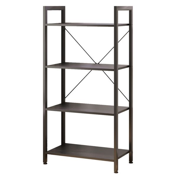 4-Tier Wooden Bookshelf Storage Shelves Storage Rack for Home Organization