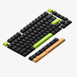 Nuphy Electro &amp; Ethereal Shine-through Keycaps