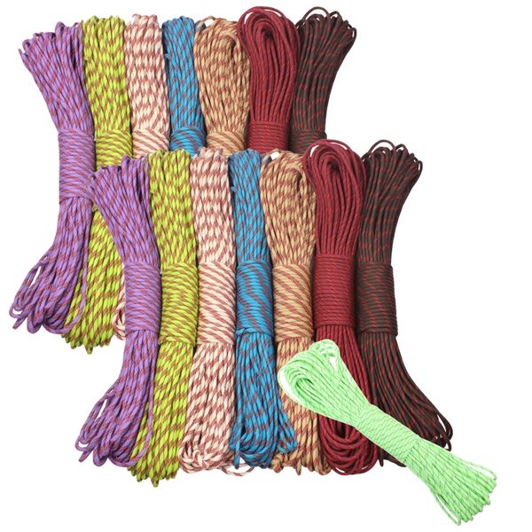 Camping Paracord 15 x 3M Luminous Reflective