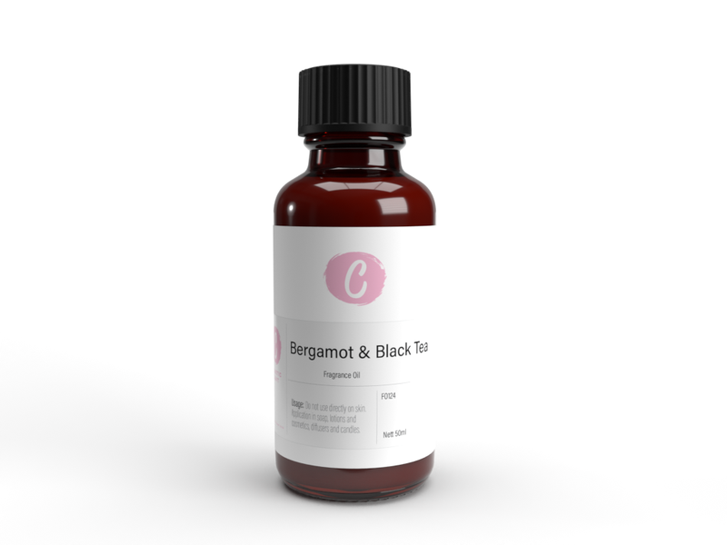 Bergamot &amp; Black Tea Fragrance Oil - Cosmetic Craft 50ml
