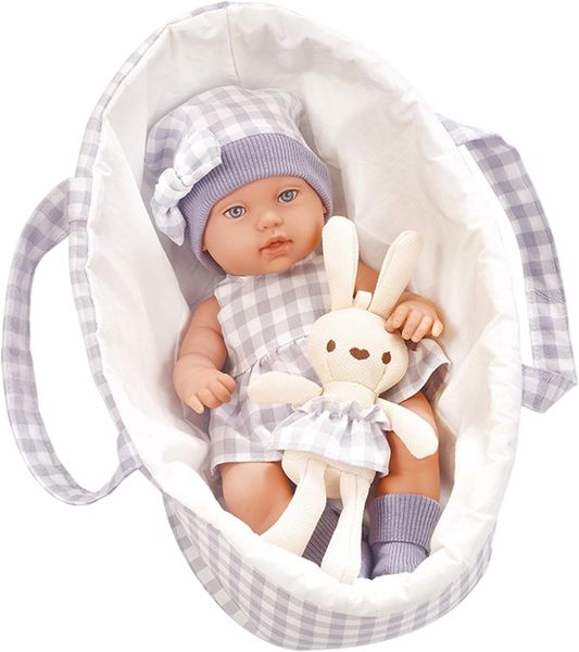 Baby Doll for Kids, 11.8inch Vinyl Realistic Movable Jointed Baby Dolls