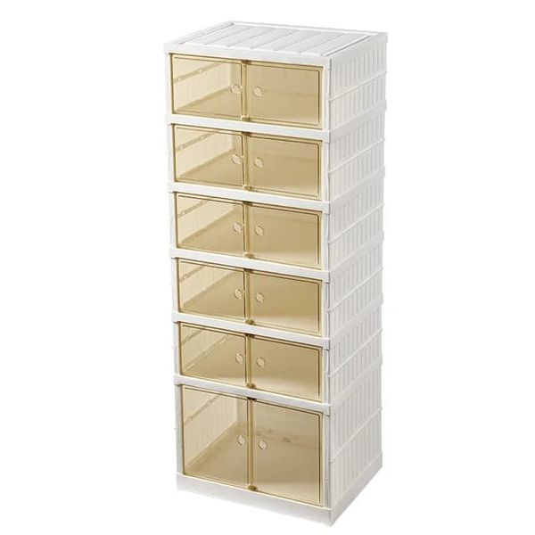 7 to 8 Layers Shoe Storage Cabinet Folding Storage Drawer Home Organizer
