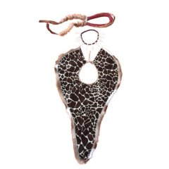 Mbata Chestguard with Giraffe Pattern, Umgexo Necklace And Umqhele Headband