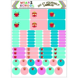 Strawberry DIY marking labels waterproof