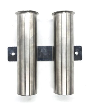 Fishing Buddy Stainless Steel Boat Fishing Rod Holder - 2 Holders