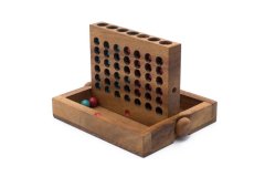 Penthouse Apartments (Connect 4 / Four in a row) Wooden Board Game