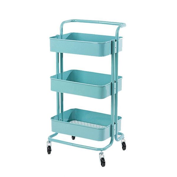 Multifunctional Trolley Kitchen Storage Rack - Blue