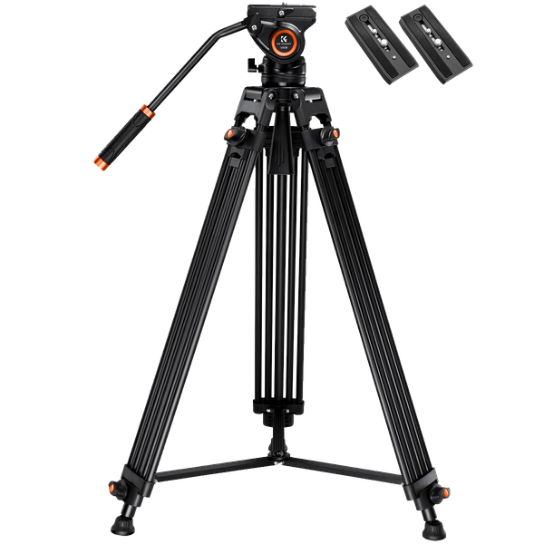 K&amp;F Core-Director Video Tripod with 75mm Bowl and Fluid Head | KF09.121
