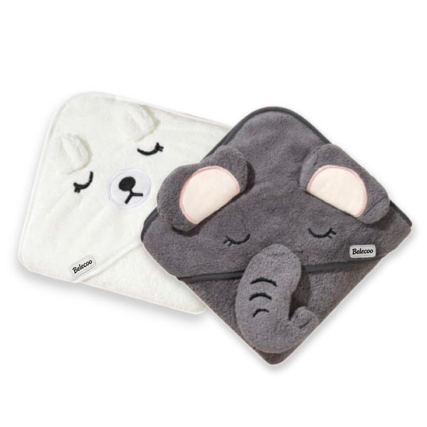 2 Pack Hooded Baby Bath Towels - Premium Ultra Soft Organic Baby Bath Towel