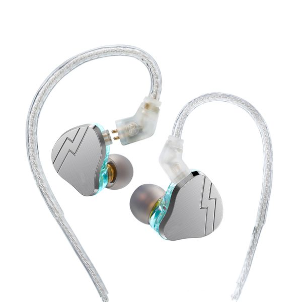 Hybrid Wired In Ear Monitor Earphones Headphones for Musicians - White