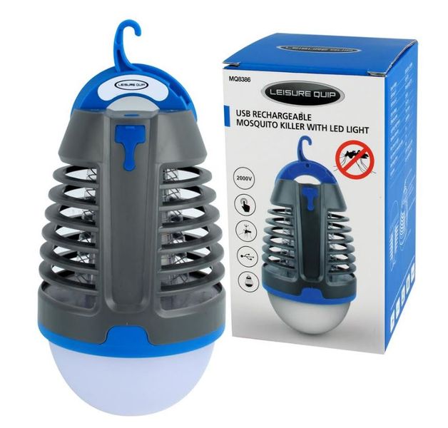Leisure Quip Mosquito Killer with Led Light- USB Rechargeable