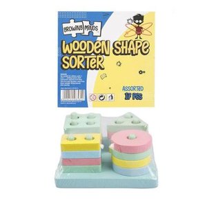 Growing Minds - Edu Wood Shape Sorter 11.7x2.5cm