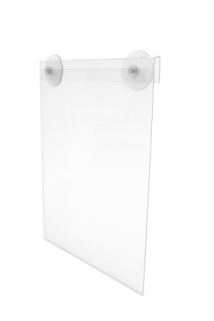 A4 Flat Holder for Glass Door with Suction Cups (Pack of 5)