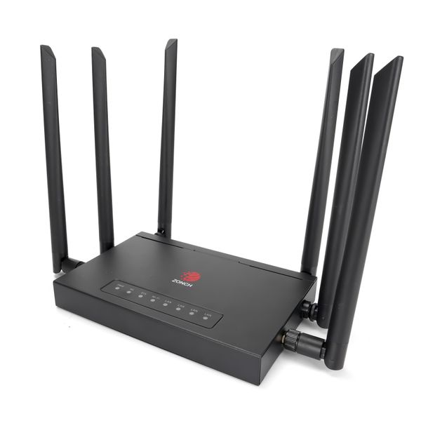 4G/LTE WI-FI Router 300 Mbps 6 High Gain Antennas Plug &amp; Play Zonch B825 PK
