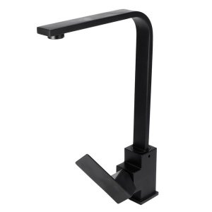 Exel Black L Shaped Square Kitchen Mixer