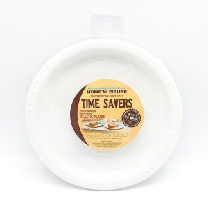 Disposable Plastic Plates - 12 Pack - 23cm Diameter