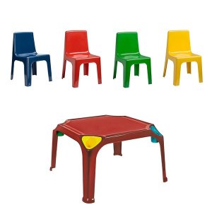 Kids Table and Chair Combo (Red)