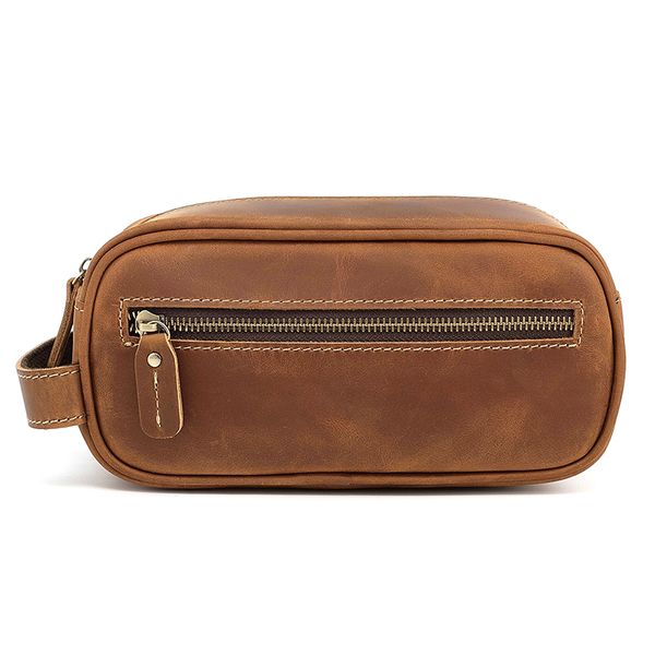Large-Capacity Multifunctional Leather Clutch Organizer