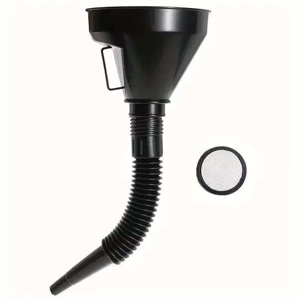 Automotive Fuel Funnel Spill-Proof Refueling Oil Changing Tool Wide Mouth