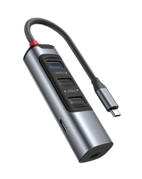 6-in-1 USB-C Hub Adapter &amp; 4K HDMI &amp; 100W PD Mini DP Multifunction Dock
