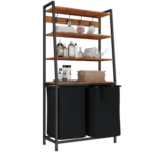 Large Laundry Baskets Tall Laundry Basket Sorters 4-Tier Storage Shelves