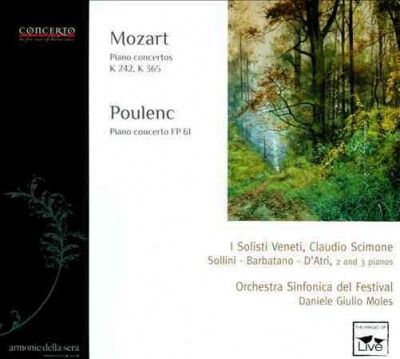 Mozart: Piano Concertos, K242, K365/Poulenc: Piano Concerto, FP61 (CD / Album)