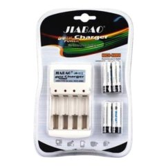 Jiabao JB212 BatteryCharger with 4 Pieces 350mAh AAA Rechargeable Batteries