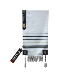Ceremonial Tallit Prayers Shawl Oversized Jewish Scarf Religious Practice