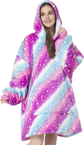 Plush Oversized Wearable Blanket Hoodie