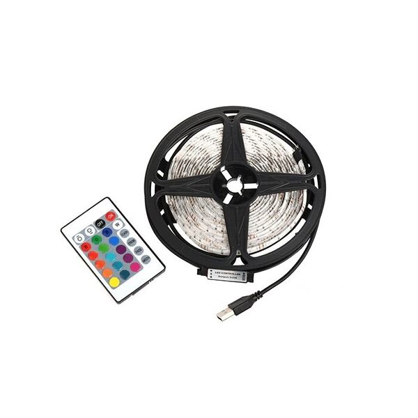 2M 5V USB LED RGB Strip Light with Remote