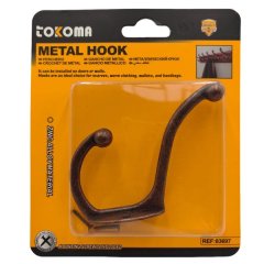 Tokoma Metal Hook - Zinc Alloy, Wall/Door Mount