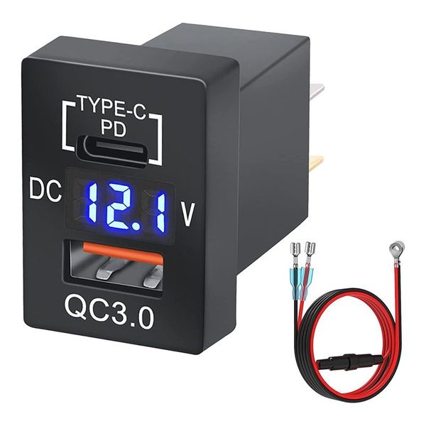 12V-24V Usb Outlet Dual Quick Charge-B