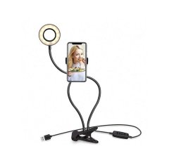 XO Professional Live Stream Phone Holder With LED Lights White BGD001