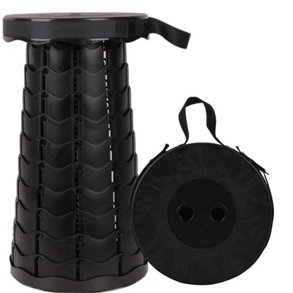 DW Outdoor Portable Foldable Stool Seat for Camping, Fishing, Hiking Red