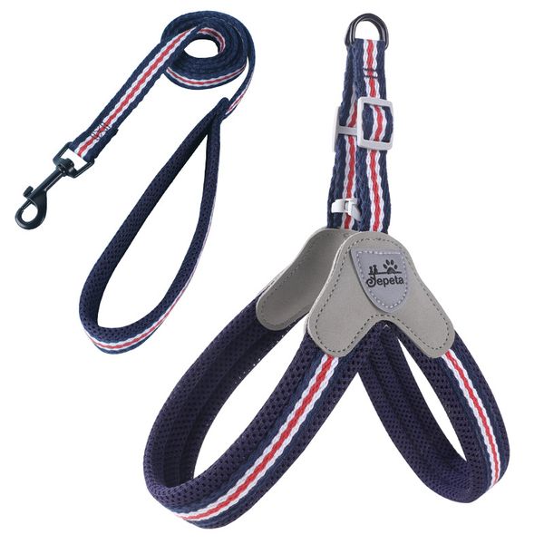 Adjustable Pet Vest Harness - Navy Blue