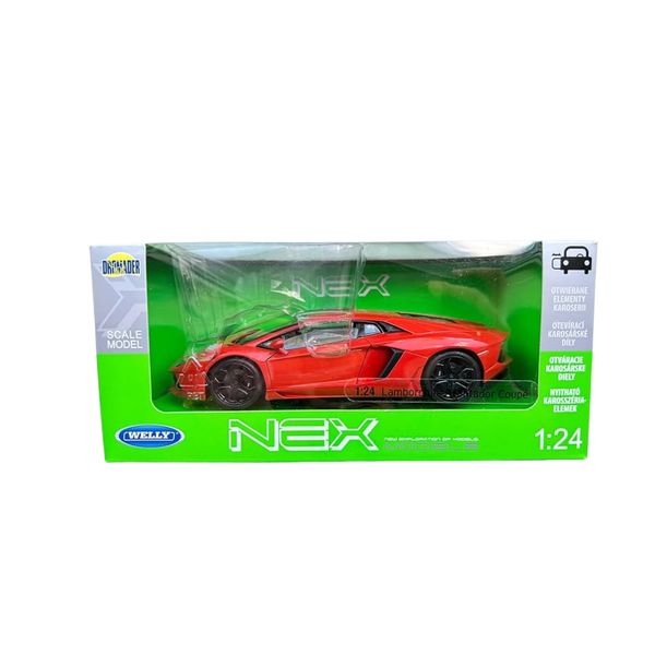 Welly 1/24 Lamborghini Aventador Coupe Orange, Finished Product