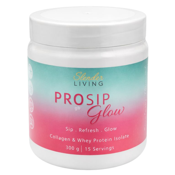 Slender Living Prosip Glow Collagen Protein Water Strawberry 300g