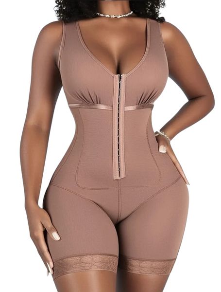 Women's Brown Post Op Tummy and Body Shapewear